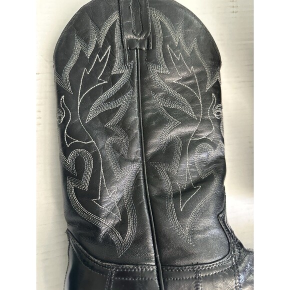 Eel Skin Rodeo Bravo Men’s Cowboy Boots Size 9 And Montana Eel Skin Leather Belt main image 14